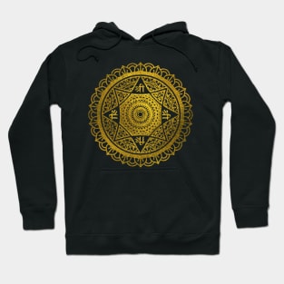 Golden  Star of Lakshmi - Ashthalakshmi  Sri Hoodie